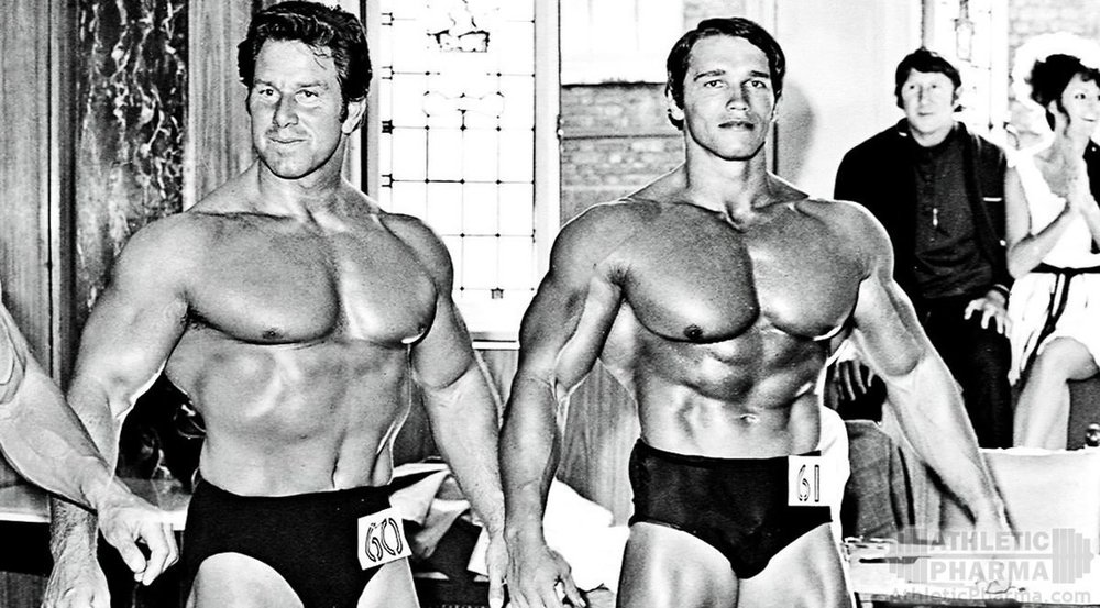 Арнольд Шварценеггер и его кумир Рег Парк