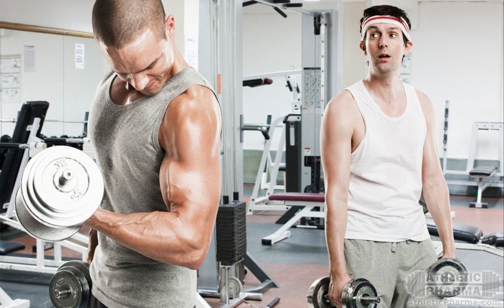 Новичок на тренировке