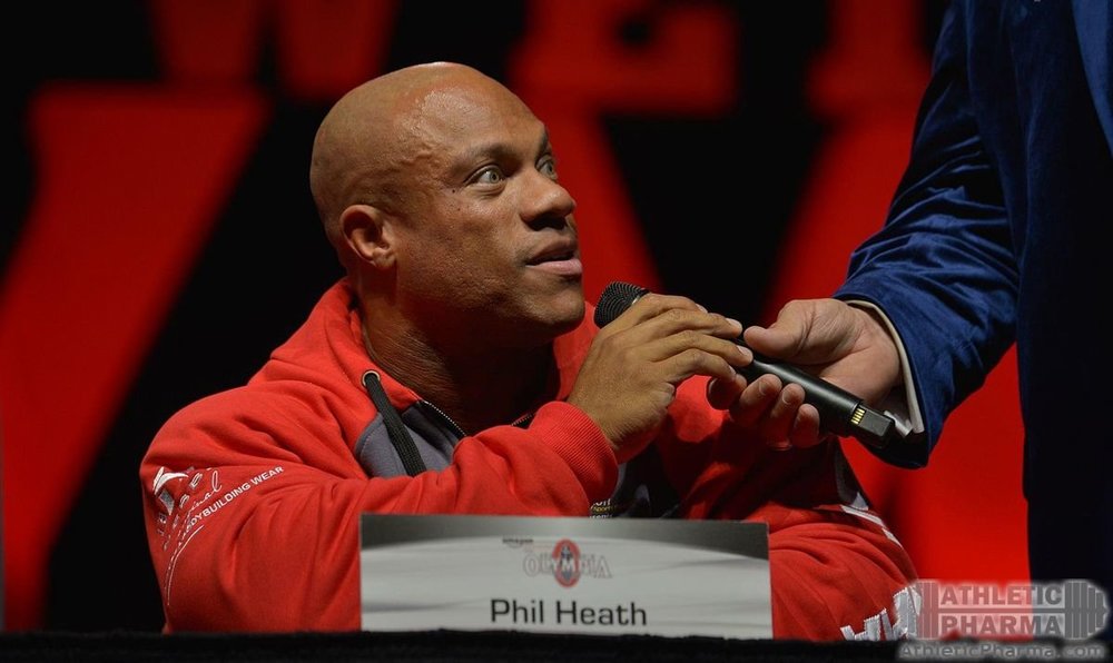 Фил Хит на пресс-конференции