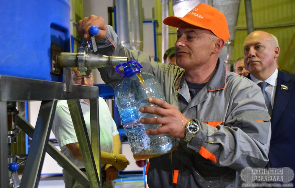 На производстве рыбьего жира