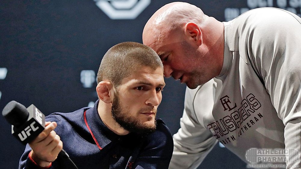 Хабиб и Дана на пресс-конференции