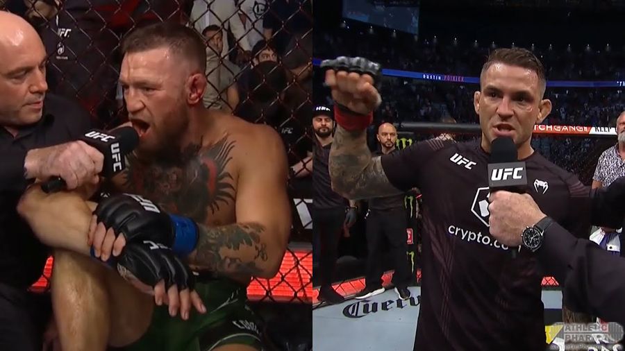 МакГрегор и Порье после боя на UFC 264