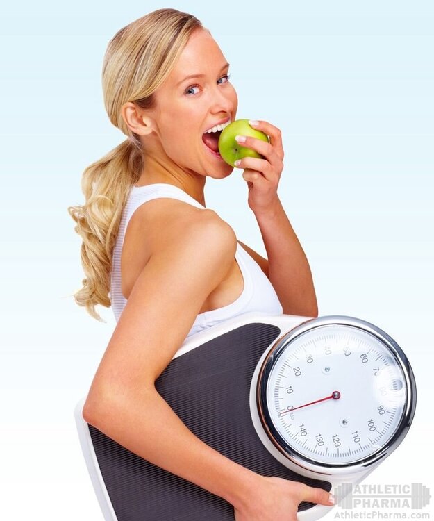 Девушка снижает вес