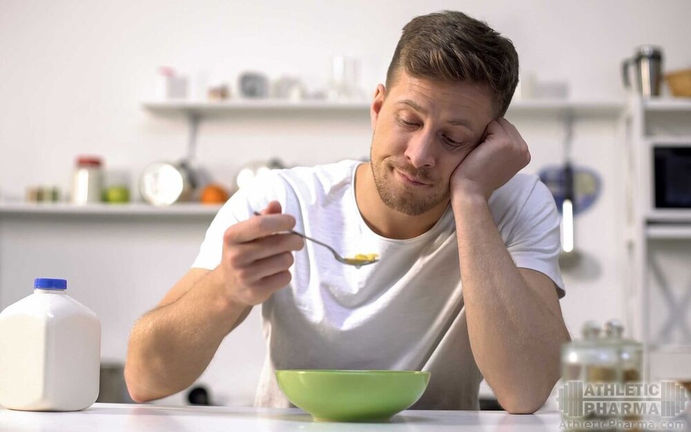 Мужчина с низким аппетитом