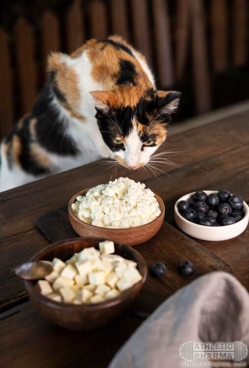 Кот учуял творог