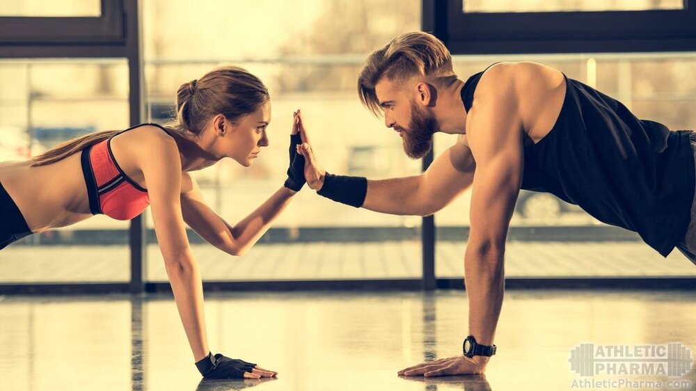 Красивая спортивная пара